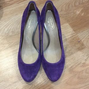 Purple Suede Pump
